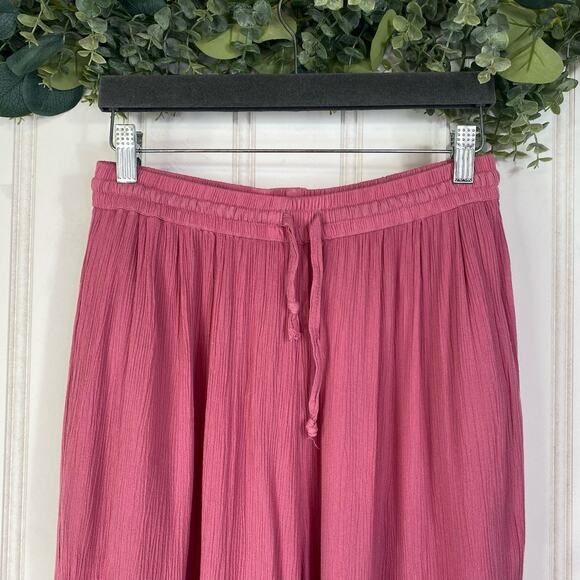 Kimberly Hope High Rise Casual Pants size LARGE Pink Vintage Lightweight Summer - Picture 3 of 7